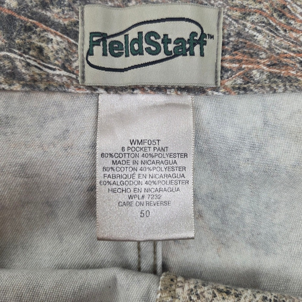 FieldStaff Mens Mossy Oak Brush Camo Size 50 Cargo Hunting Pants WMF05T Size 50 - Picture 6 of 9